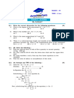 IX - STB - Algebra - Semester II - QP (3,4,5,6,7)