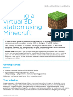 School Holiday Activity - Creating A 3D Virtual Metro Station With Minecraft