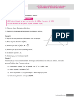 Exercice Démonstration de La Réciproque Du Théorème de La Droite Des Milieux