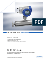 Optimass 1400 Tech Datasheet