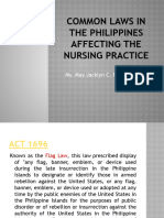 Common Laws Affecting Nursing Practice