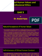 Universal Human Values and Professional Ethics Unit 5 2023