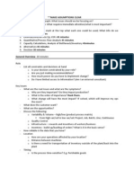 Operations Case Approach MAKE ASSUMPTIONS CLEAR