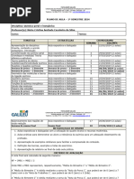 Plano de Aula - Química Geral e Inorgânica - 1 Sem - 24 - GALILEU