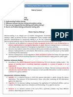 Decision Making Notes (Complete)