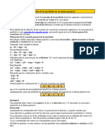 Ecuación de La Parábola en Su Forma General