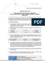 Circular Dp-007-2024 Movilidad para Jubilaciones y Pensiones Resolución Anses #38-2024 - Régimen General - Mensual Marzo-2024