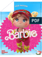 Red Bunny Crochet Barbie Baby