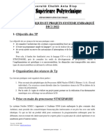 Travaux Pratiques Et Projets Systeme Embarqués