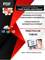 Práctica de Tablas - Janett D. Ramon Medina