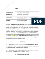 Proceso de Custodia y Cuidado Personal Compartida - Juan David Tobon Franco.