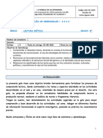 Guía de Lectura Crítica Grado 8° II Periodo 2022