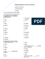 Grade 5-The 2nd Semester Test