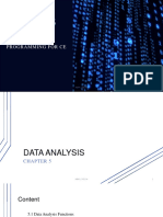 CVE156 Chap5 Data Analysis Functions