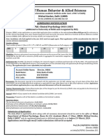 Admission Notification Mphil IHBAS