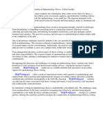 Epidemiology Thesis PDF