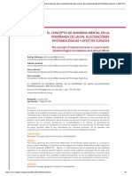 El Concepto de Anorexia Mental en La Enseñanza de Lacan. Elucidaciones Epistemológicas y Efectos Clínicos