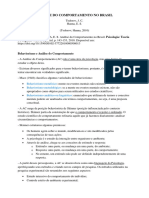 Análise Do Comportamento No Brasil