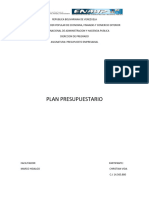 Plan Presupuestario