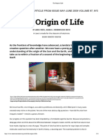 Activitat 2. Comentari Text The Origin of Life - American Scientist