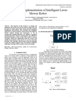 Design and Implementation of Intelligent Lawn Mower Robot