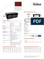KAISE - KBC122300 12V 230 Ah Ciclo Profundo
