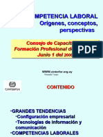 COMPETENCIA LABORAL Origenes Perspectivas