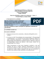 Guia de Actividades y Rúbrica de Evaluación - Unidad 1 - Tarea 2 - Etnopsicología y Campos Afines