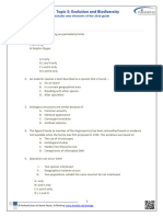 05 Evolution and Biodiversity Questions