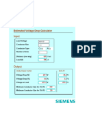 Estimated Voltage Drop Calculator 1 1 SIEMENS