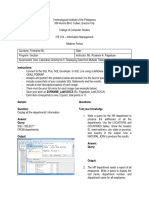 Laboratory Activity No 5 - Displaying Data From Multiple Tables