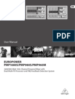 Europower PMP1680S/PMP980S/PMP960M: User Manual