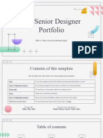 UX Senior Designer Portfolio by Slidesgo