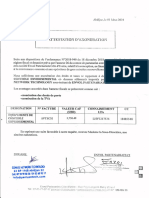 Attestation D'Exoneration