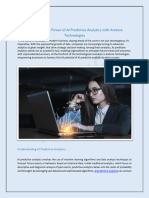 Unleashing The Power of AI Predictive Analytics With Aretove Technologies