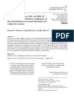 Group Interaction As The Crucible of Social Identity Formation: A Glimpse at The Foundations of Social Identities For Collective Action