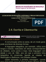 2.4. Escrita e Ciberescrita