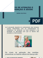 Níveis de Atenção e Prevenção À Saúde