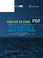 HABITAR EN DIGNIDAD Hacia El Derecho A La Vivienda en La Nueva Constitucion