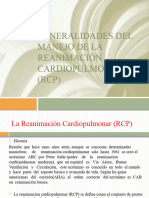 Generalidades Del Manejo de La Reanimación Cardiopulmonar