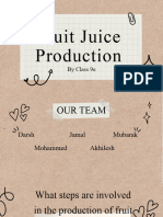 Fruit Juice Production