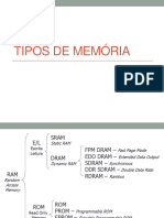 Tipos de Memória