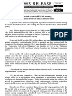 Nov02.2011 - B Solons Seek To Amend PD 269 Creating The National Electrification Administration