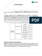 Relsçõses Armonicas Um Conjuntto de Dados Sobre Relações Armonnicas Entre Os Seres Vivos