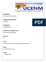 15 Cuestionario Pensemos en Cuestiones Administrativas