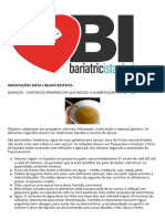 ORIENTAÇÕES DIETA Bariatrica 