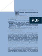 Demanda Divorcio o Desvinculación - Wendy Calderon