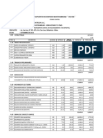 Presupuesto Olcese Palacios