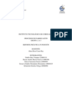 Reporte de Practica de Fundición 