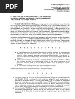 Juicio de Otorgamiento y Firma de Escritura Escrito Inicial Escrito 1